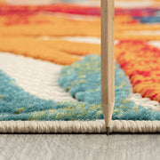 Tayse Oasis Indoor Outdoor Area Rug, Multi-Color Tropical Floral Design, Polypropylene, 5 ft 3 in x 7 ft 3 in, OAS1001 5x7