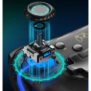 Beboncool Q206M Wireless Switch Pro Controller with RGB LED for Nintendo Switch OLED Transparent