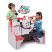 Melissa & Doug 3951 Double-Sided Wooden Star Diner Restaurant Play Space