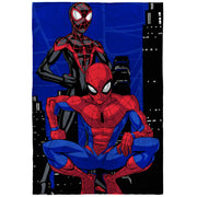 Spider-Man JF24828WMCD Swing Into Action Kids Twin Blanket, 62 x 90, Microfiber, Blue, Marvel