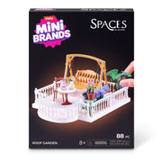 ZURU Mini Brands Mini Spaces Garden Customizable Miniature Garden Diorama with Lifelike Plants and Accessories Roof Garden Theme Ages 8+ 77866