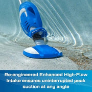 Water Tech Corp Pool Blaster Max Cordless Pool Vacuum, 60 Min Runtime, Omni-Directional Rollers, Rechargeable Handheld Cleaner, Blue, 30160ML