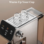 Juissiart Espresso Machine Coffee Maker, 20-Bar Italian Pump, 1350W Boiler, Stainless Steel, 40oz Removable Water Tank, Silver, CME1110