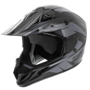 Raider RX2 MX Off-Road Helmet for Adults - Black/Silver - L