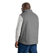 Berne Men's Heartland Sherpa-Lined Washed Duck Vest, Cedar Green, 2X-Large Tall, V818CDGT520