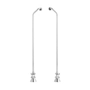 Signature Hardware SH441137CP Double Offset Tub Supplies with 4 Ball Cross Handle Valves (Fits Copper Pipe) - Chrome