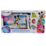 Tara Toy Disney Jr. Tracing Projector Drawing and Tracing Activity Kit with 15 Projector Discs, 20 Crayons, Marker, and Sticker Sheet for Ages 3+