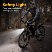 AOVOPRO BK900 Electric Mountain Bicycle, 350W Brushless Motor, 26 in, Black