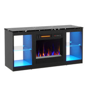 Bestier BST2401103G-W Modern Electric Fireplace TV Stand for TVs up to 55