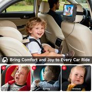Wonnie 7.5 Inch Portable Dual Screen DVD Player for Kids with AV In/Out, USB and SD Support, Black, W-711