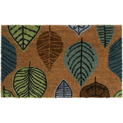 NINAMAR 54278 Door Mat Colorful Leaves, Natural Coir, 29.5 x 17.5 inch