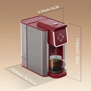 SiFENE 3-in-1 Single Serve Coffee Maker, 50 Oz Removable Reservoir, Stainless Steel, Red, Compatible with K Cup Pods, Ground Coffee, and Tea, SIF-KC101