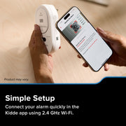 Kidde Smart Carbon Monoxide Detector, Plug-In with AA Battery Backup, 85 dB Alarm, White, COPDW