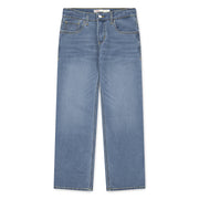 Levi Strauss Signature Boys Relaxed Stretch Jeans, Medium Wash Denim, Adjustable Waistband, Sizes 4-18