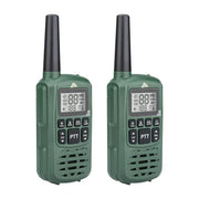 Ozark Trail L3TWD003-CS-R-US Two Way Walkie Talkie, IPX4, 22 Channel, Green, 2 Pack