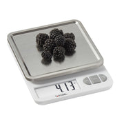 Taylor Precision Products 11lb Digital Kitchen Scale with Removable Stainless Steel Tray, White, 5273821