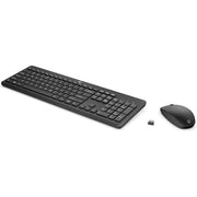 HP Wireless Mouse and Keyboard Combo, 2.4 GHz USB, 1600 DPI Optical Mouse, Chiclet Keyboard, Black, D05WJAA#ABA