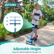 GOTRAX GT-KS1-BLUE-CA KS1 Kids Toddler Scooter 3 Wheel with LED Lighted, Blue