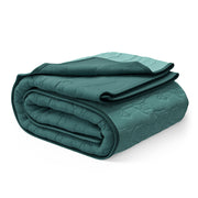 Mainstays Kids Reversible Dino Stitch Quilt Set, Twin, 2 Pieces, Green