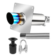 ChengXin Generator Exhaust Extension Kit with Muffler, Insulated Through-Wall Mounting Plate, Exhaust Adapter, Stainless Steel