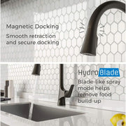Pfister GT529NRB Norden 1-Handle Pull-Down Kitchen Faucet&44; Matte Black