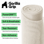 Gorilla Grip PowerGRIP Drawer Shelf Liner, Non-Adhesive, 12in x 30ft, Snow White