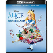 Walt Disney Pictures Alice in Wonderland 4K UHD Blu-ray Movie with Digital Copy, Standard Edition, 1011024549