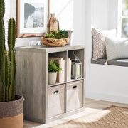 Better Homes & Gardens BHD036118664015 4-Cube Storage Organizer, Rustic Gray