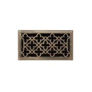 Signature Hardware 445783 Ballas Steel Wall Register - Antique Brass - 6