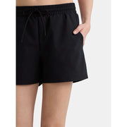 Time and Tru Womens High Rise Swim Shorts, Rich Black, M