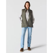 Carhartt Women's Rain Defender Lightweight Insulated Mock Neck Vest, Dusty Olive, 2X 107100