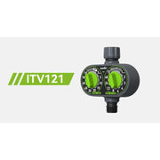 RainPoint Automatic 2 Dial Programmable Hose Sprinkler Timer, Weatherproof Outdoor Watering Controller with Adjustable Flow, 1-Zone, ITV121