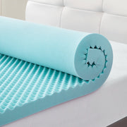 BDEUS 2 Inch Gel Cooling Memory Foam Mattress Topper, Twin Size