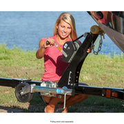 Dutton-Lainson 1500 lb Trailer Tongue Jack, Swivel, 8 in Polypropylene Wheel, Zinc-Plated Finish, 10 in Travel, 22800