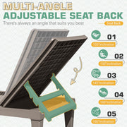 Homall PCL0186 2 Pieces Patio Lounge Chair Outdoor Adjustable Chaise Lounge Chair, Loght Brown