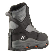 Korkers DarkHorse Felt/Kling-On Soles Wading Boots for Men - Black/Gunmetal - 8M