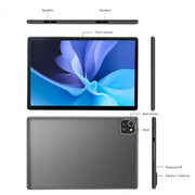HuiHuang Tablet 10.1 Inch Android 13, 6GB RAM, 32GB Storage Expandable to 512GB, Quad-Core UNISOC 1.6 GHz Processor, 1280x800 LCD Touchscreen, Dual Camera, WiFi, Bluetooth, 6000mAh Battery K10