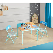 Bluey WK504005 Kids 3 Piece Blue Table And Chair Set