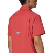 Columbia PFG Slack Tide Camp Short-Sleeve Button-Down Shirt - Sunset Red - XL