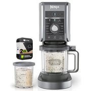 Ninja CREAMi Deluxe 11-in-1 XL Ice Cream Maker with Creamerizer Paddle, Silver, Two 24 oz Deluxe Pints, CRTE99NJNC501RB