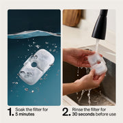 Petlibro Dockstream Pet Water Fountain Replacement Filter, 8-Pack, White, Carbon Multi-Layer Filtration, PL-FF005-02W