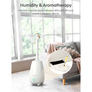FOHERE JSQ-E50S2 Humidifiers for Bedroom Large Room Home 5L