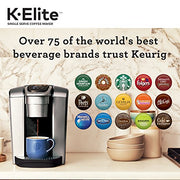Keurig K-Elite Single Serve K-Cup Pod Coffee Maker - Brushed Silver