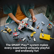 LEGO Star Wars SMART Play Lukes Red Five X-Wing Interactive Building Toy, 581 Pieces, Ages 6+, 75423