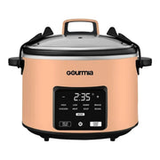 Gourmia 4.5 QT Programmable Slow Cooker, 5 Presets, Keep Warm, Peach