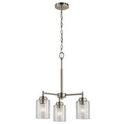 Kichler 44029NI Winslow Mini Chandelier, 18 diam. x 15.25H in. Nickel