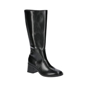 No Boundaries Women's Tall Block Heel Boots, Mid-Calf Stovepipe, Black, 2.19-Inch Heel