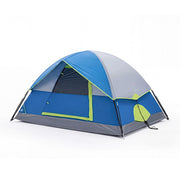 Gianna 2 Person Waterproof Camping Tent with Rainfly, Mesh Windows and Skylights, Lightweight Portable Dome Tent, Blue, OC-ZPV13YD-2NBU