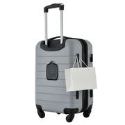 Wrangler 2-Piece Expandable Rolling Spinner Carry-On Set with Cup Holder, Ultimate Gray, WRW-20272-014
