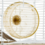 Zhongheng Vibrant Life Split-Level Hamster Habitat with Running Wheel, Food Bowl, Water Bottle, 25.6-Inch Extra-Long Base